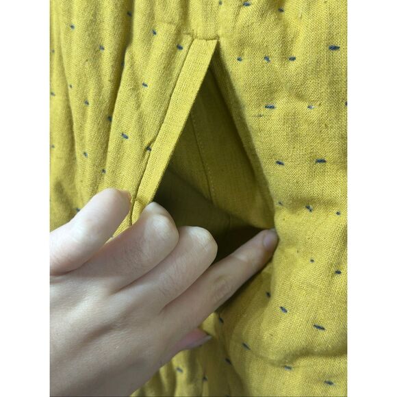 NWOT Neeru Kumar Rossi Quilted & Stitch Mustard Yellow Jacket Cardigan Women's L - Picture 4 of 11